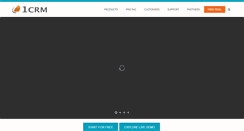 Desktop Screenshot of 1crm.com
